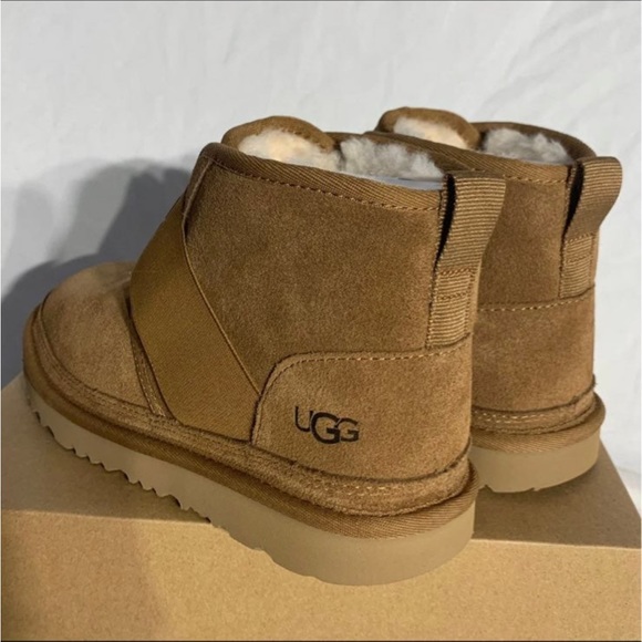 UGG Australia Neumel Camel Tan Suede Boots New With Box Womans Sizes Listed - Picture 3 of 7